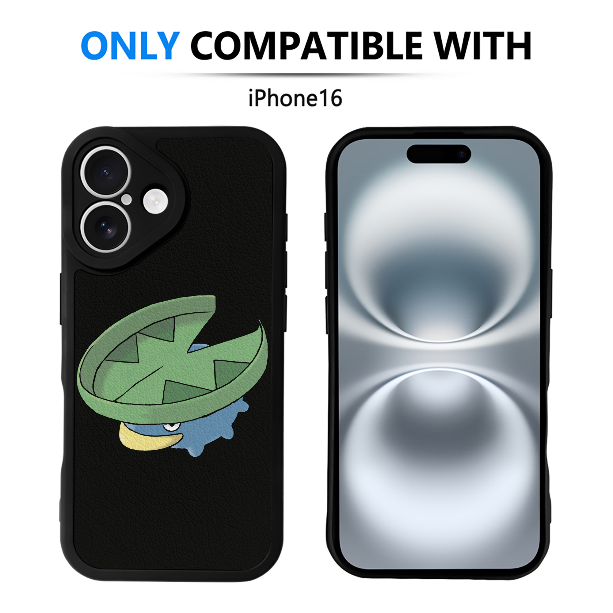 ポケットモンスター Pokémon 【iPhone 16シリーズ対応】シリコンスマホケース（レザー調） 材質：シリコン